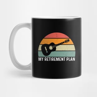 Retirement Plan Guitar Player Guitarist Musician Retired Mug